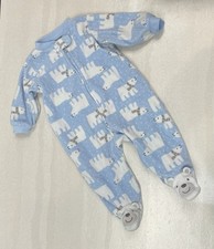 Carter  s Fleece Sleeper Zip Up Pjs 6 Months