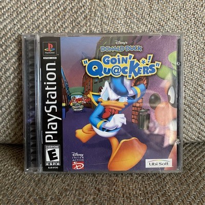 Donald Duck Goin' Quackers - Sony PlayStation 1 CIB With Manual Tested Clean