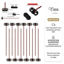 12 Pack 9V Battery Clip Connector T-Type with Wire Leads, 9 Volt Battery Snap