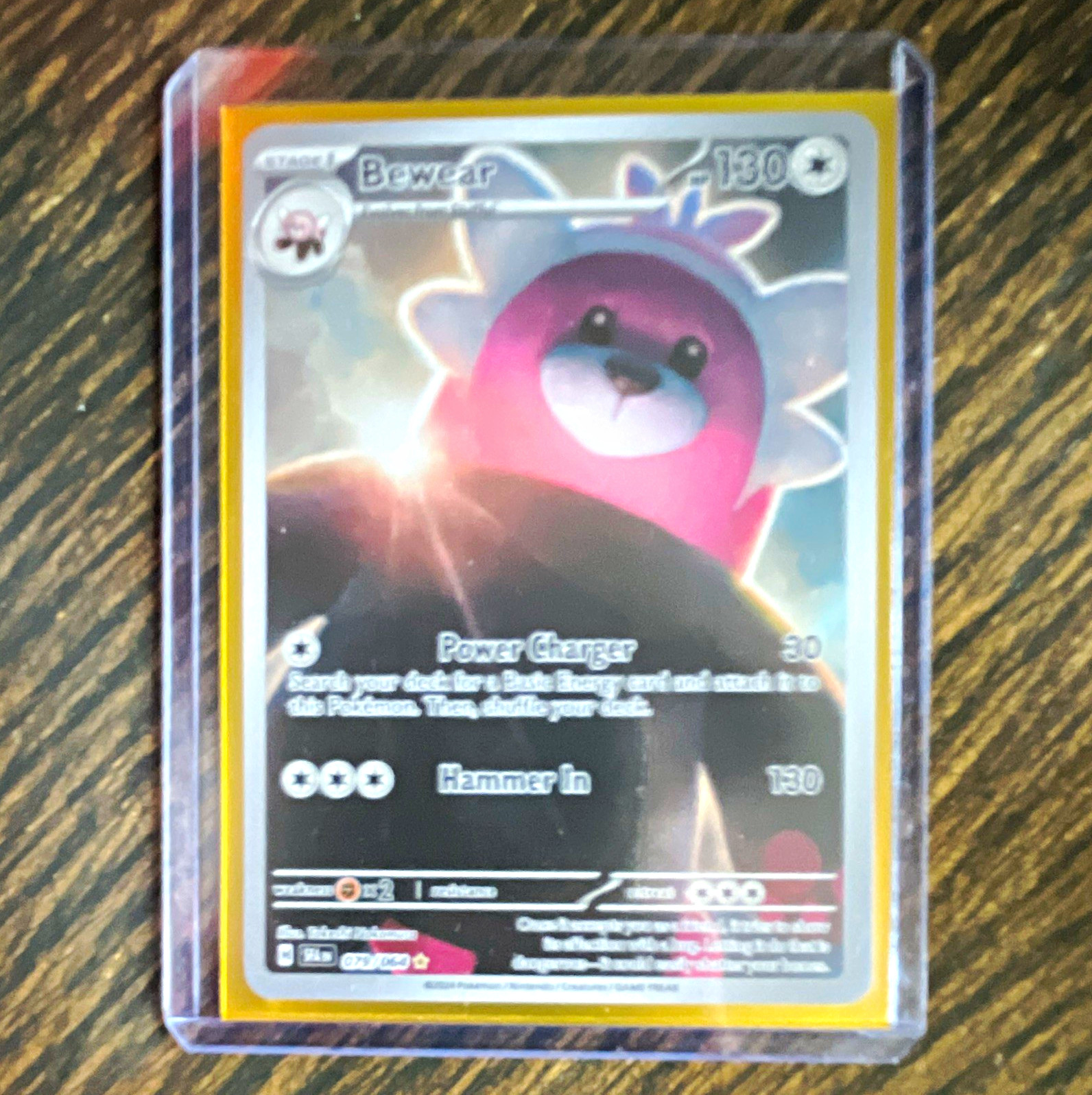 Pokemon TCG Bewear 97/149 Sun & Moon Reverse Holo English 2017 130 HP