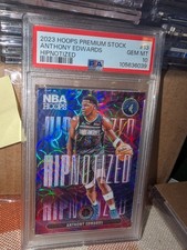 2023-24 Panini Hoops Premium - ANTHONY EDWARDS Hipnotized #13 Case Hit PSA 10