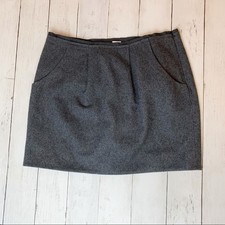 Jcrew wool gray skirt womens size 4