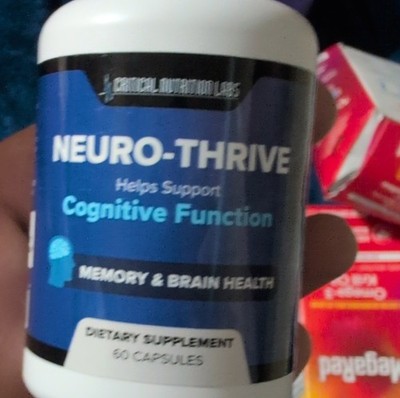 Critical Nutrition Labs Neuro-Thrive Capsules Cognitive Memory Brain Health 60ct