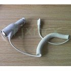 Brend New Mini Car Charger Adapter Micro Cable for V8 Android for Samsung Black