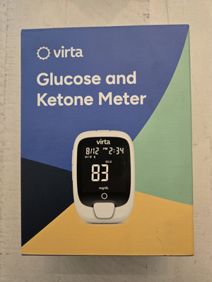 NEW Virta Glucose & Ketone Meter Kit Bluetooth Factory Sealed