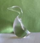 STEUBEN ART GLASS GANDER 5"