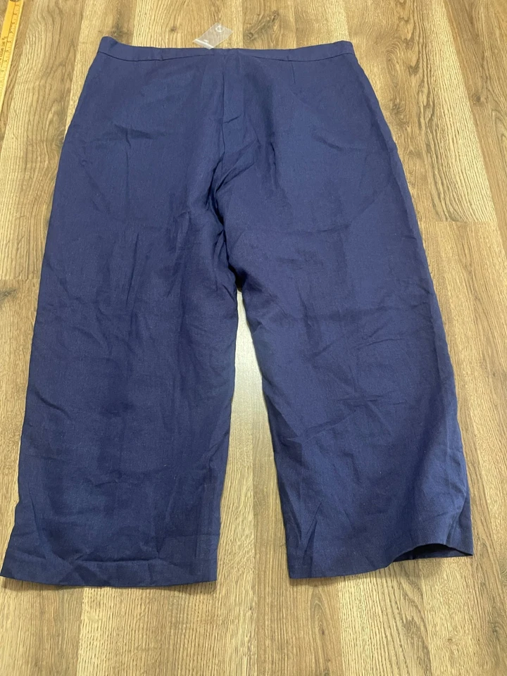 Pantalones Jessica London, para mujer talla grande 16W, azules, capri Foto 2 de 4