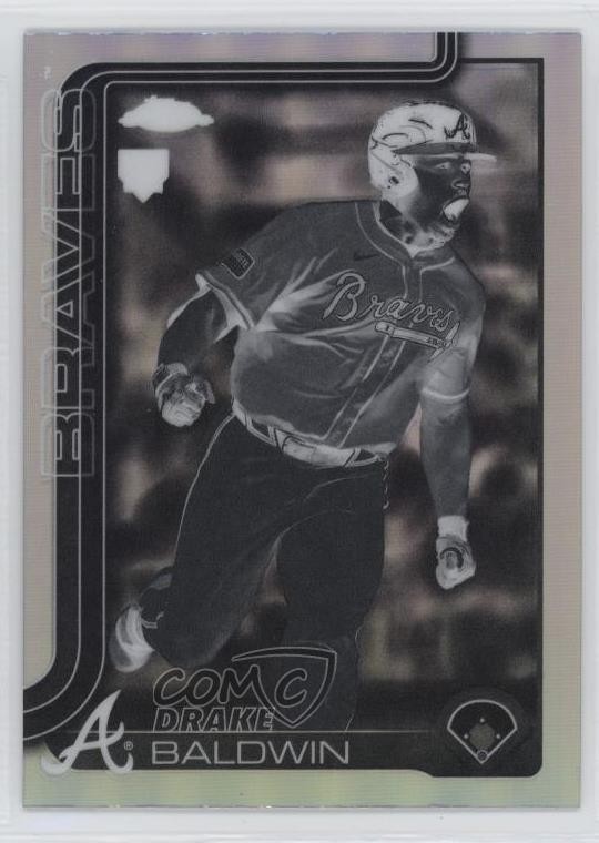 2025 Topps Chrome Update Negative Refractor Drake Baldwin #USC96 tw0
