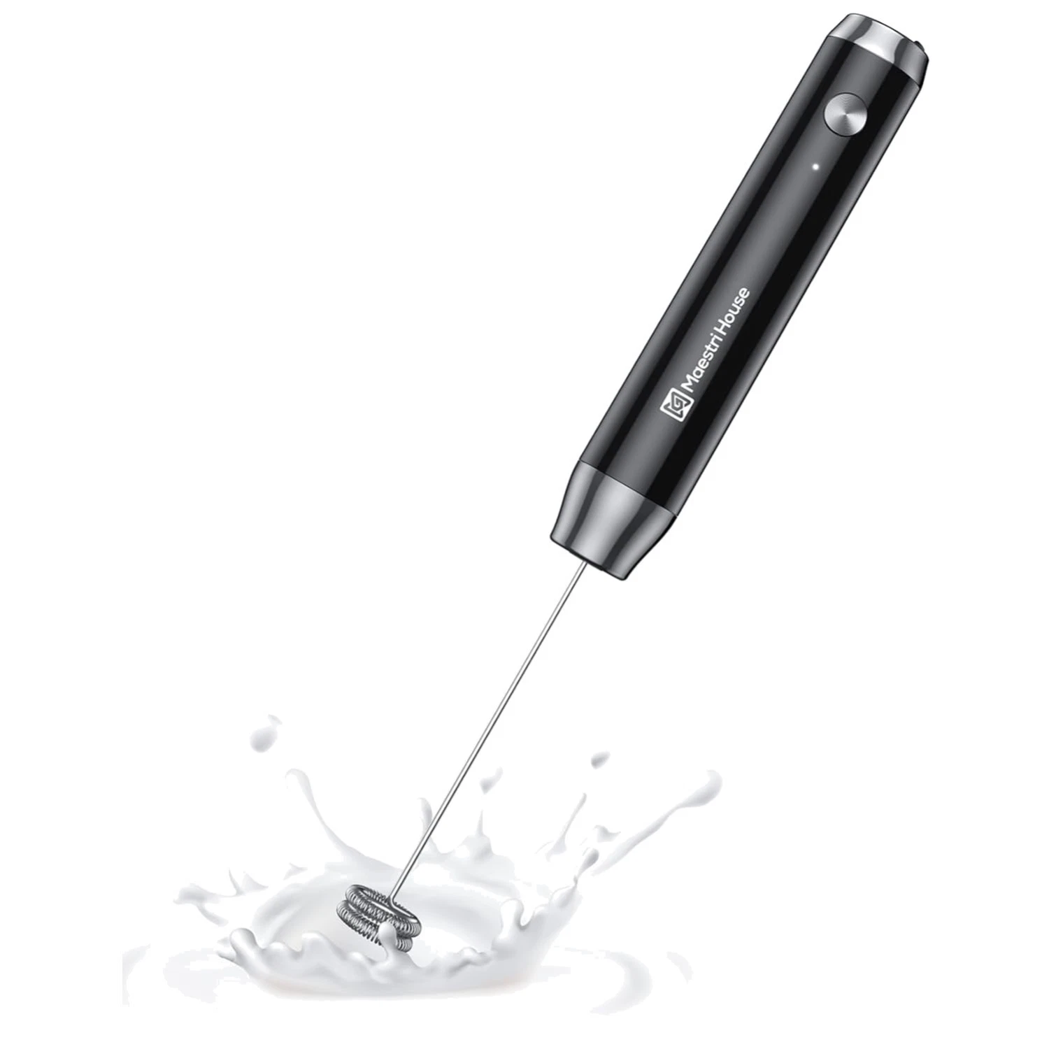 Stainless Steel Whisk Milk Frother - LunaFro NS Rechargeable