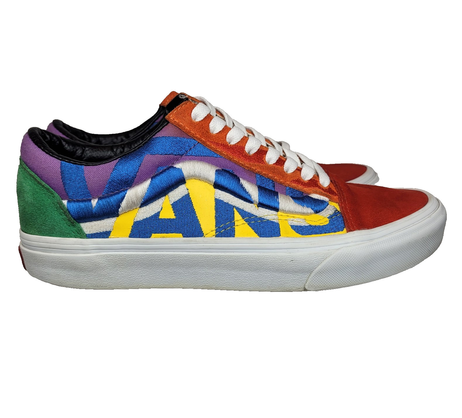 Vans Old Skool Statement Sneakers Multicolor Embr… - image 2