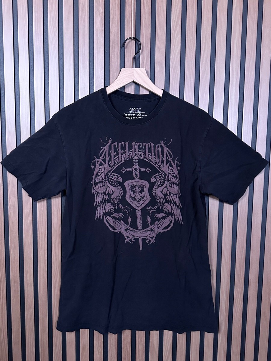 Affliction グラフィックTシャツ X-LARGE バーガンディ Affliction T