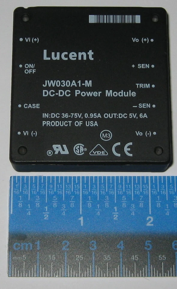Lucent DC-DC Converter Power Module - 5V / 6A DC Out - 30 Watt   36 - 75 V DC In - Image 4 of 4