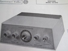 NEWCOMB COMPACT-1010 TUBE AMP AMPLIFIER PHOTOFACT