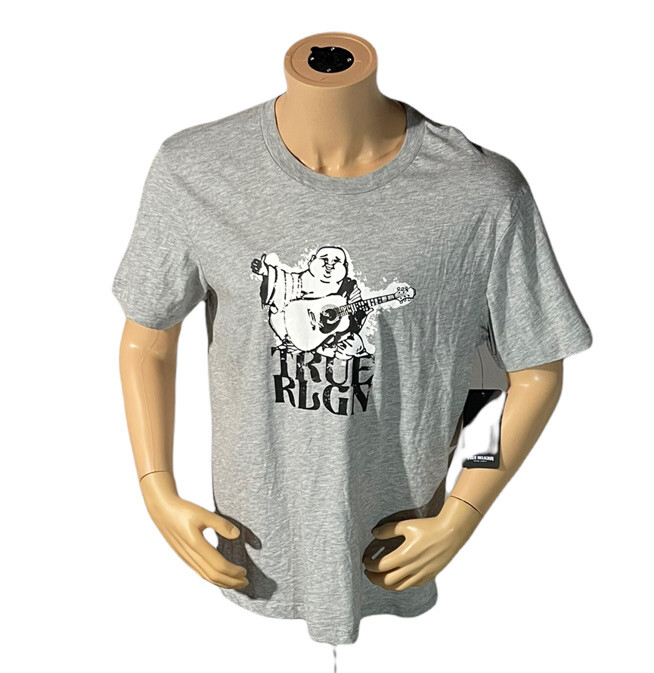 Бренд True Religion Джинсы Мужская футболка Buddha Heather серого цвета New Sz XL 4490₽