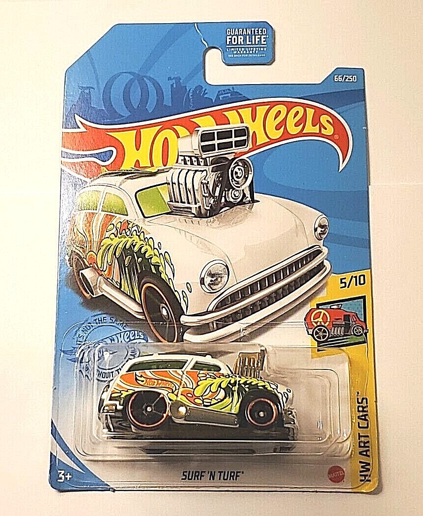 2021 Hot Wheels SURF 'N TURF #66/250 HW Art Cars 5/10 (White) | eBay