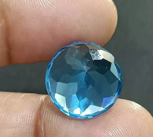 Santa Maria Blue Aquamarine Round 9-11 Ct Natural Loose Gemstone EGL Certified - Picture 8 of 8