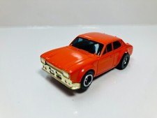 AFX  RARE AURORA  FORD ESCORT  Chrome Stripped  DARK ORANGE  AW Chassis