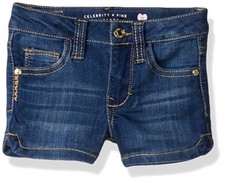 Celebrity Pink Girls Faded Denim Shorts Blue Size 4 NWT