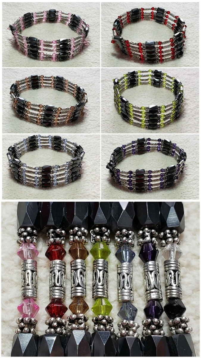 Magnetic Hematite Crystal Bead 36