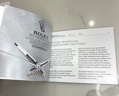 Authentic Rolex Daytona Booklet Manual Set 116500 116503 116508