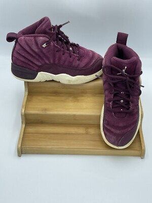 Jordan Air Retro 12 Bordeaux GS Sneakers, Size 12C 151186