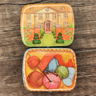 Vintage DODO Designs Tins Pill Tin Snuff Tin Knitting House Made In England