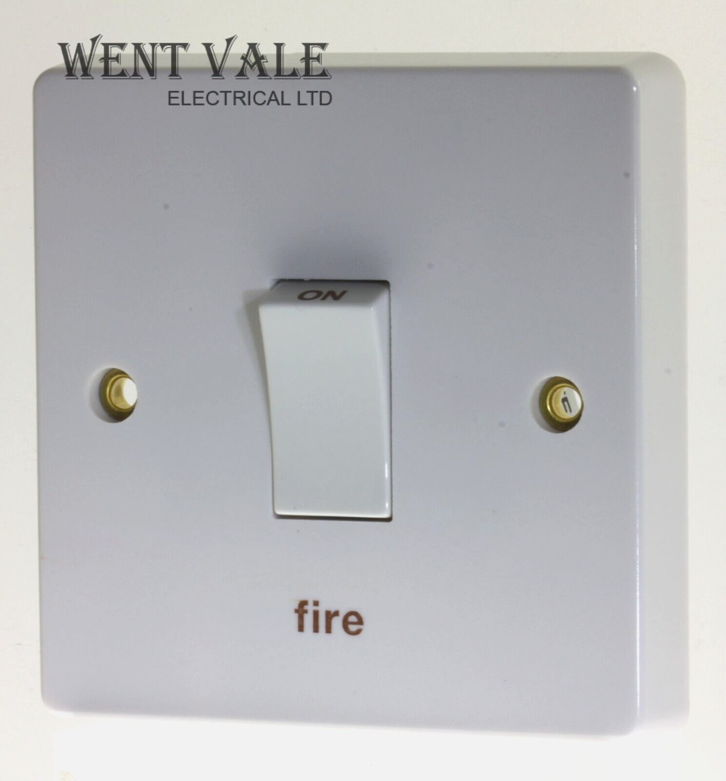 Crabtree Capital - 4015/FI - 20a Double Pole Control Switch Printed ""Fire""