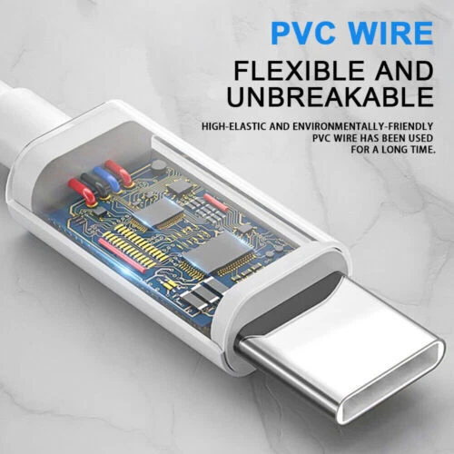 IPhone 16 15 Pro Max Plus cabo USB-A carregador rápido tipo C lote de dados de carregamento cabo - Imagem 4 de 4