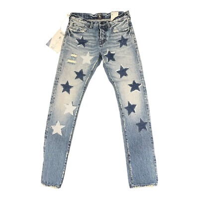 NWT $1200 PRPS RAMBLER TRIPLE PATCH STAR DENIM WASHED JEANS  32 SAMPLE ***Rare**