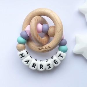 personalised baby rattle