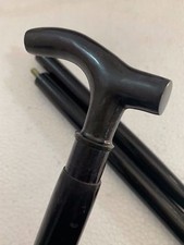 Antique Brass Vintage Head Handle Victorian Style Wooden Walking Stick Cane Gift