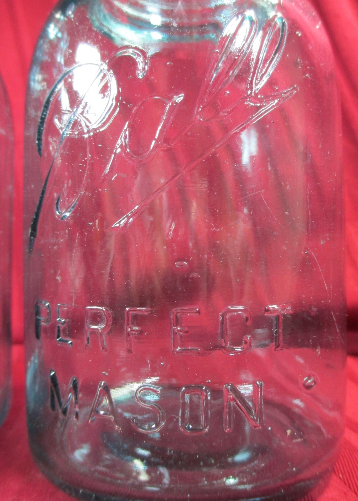 2 BALL PERFECT MASON AQUA blue QUART JARS 11 10 WIDE MOUTH VINTAGE