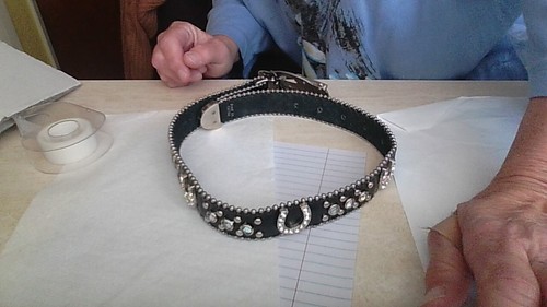 BLING HORSESHOES! Nocona Leather Kids Belt w/RHINESTONES 23" Long w/o Buckle - Picture 5 of 22