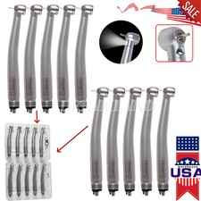 10 Dental Fiber Optic LED E-generator high speed handpiece Turbine 4HOLE USA