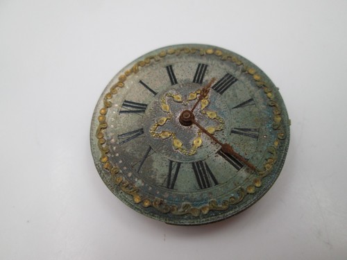 Máquina y esfera reloj bolsillo. Cuerda a llave. Dial decorado. 1900. Suiza - Imagen 2 de 5