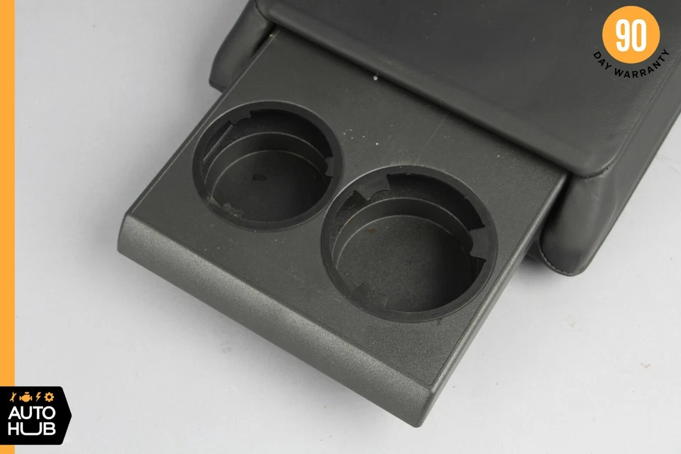 02-07 Mercedes W203 C32 C55 AMG Rear Center Console Armrest Arm Rest Black OEM - Image 2 of 4