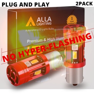 Alla Lighting LED PY21W CANBUS High Power Turn Signal Light Bulb No Fast Flahing