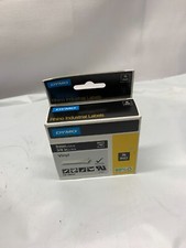 DYMO 18433 for Industrial RhinoPro Label Makers, Black on Yellow 3/4" - One Roll