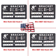 Dental Ortho Bracket Brackets MIM Monoblock Mini Roth 0.022 345 Hooks 20Pcs/pack