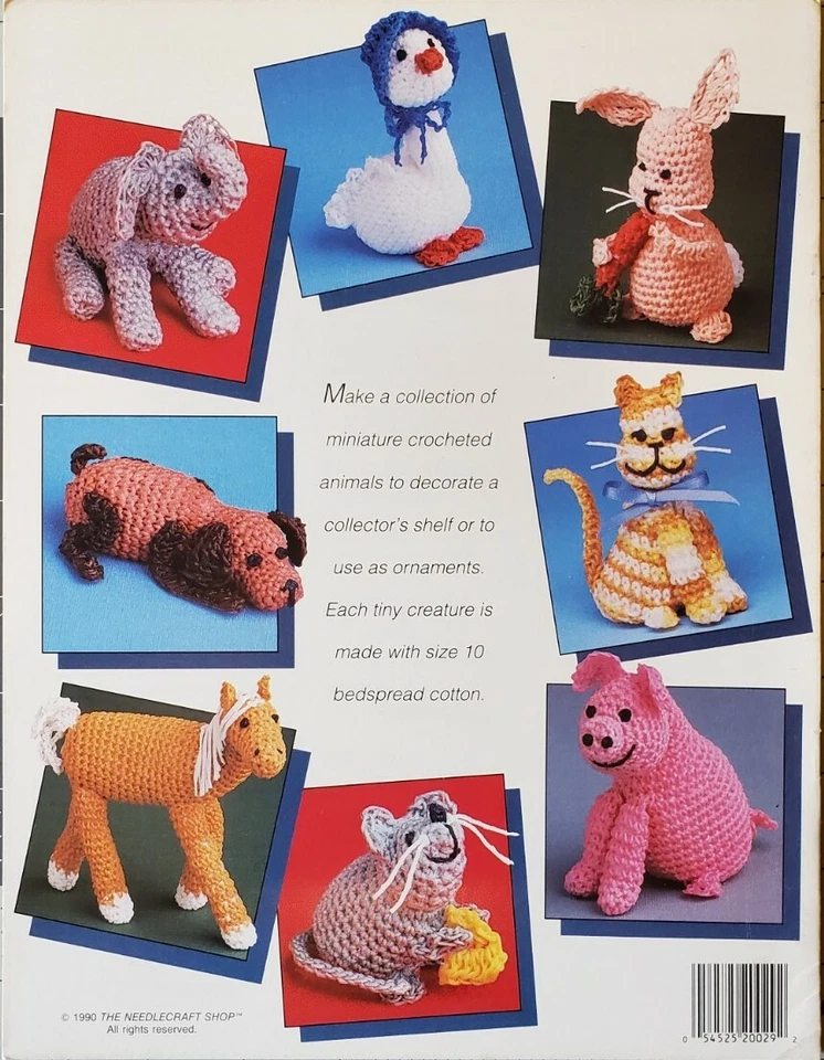 Mini Figurines Crocheted Animal Patterns Booklet The Needlecraft Shop - Image 2 of 2