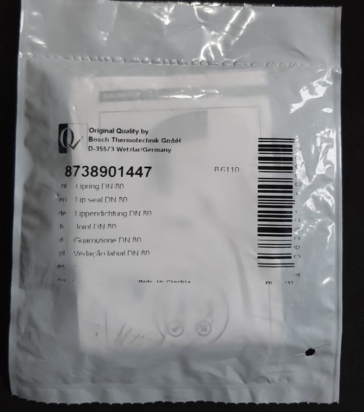 Bosch Buderus Junkers Dichtung Lippendichtung 8738901447 / DN80-image