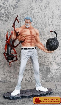 Anime OP Monkey D Garp Iron Fist White Pants Figure Statue Toy Gift