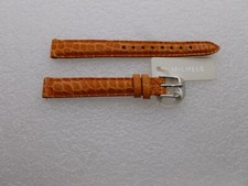 Genuine Michele 12mm Orange Alligator Watch Band Strap New