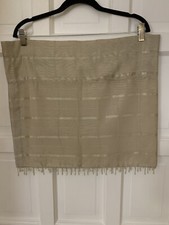 LIGHTWEIGHT FULLY LINED DRAPES WITH BEADED TRIM 4 PANELS 8 VALANCES FOR BR/LR