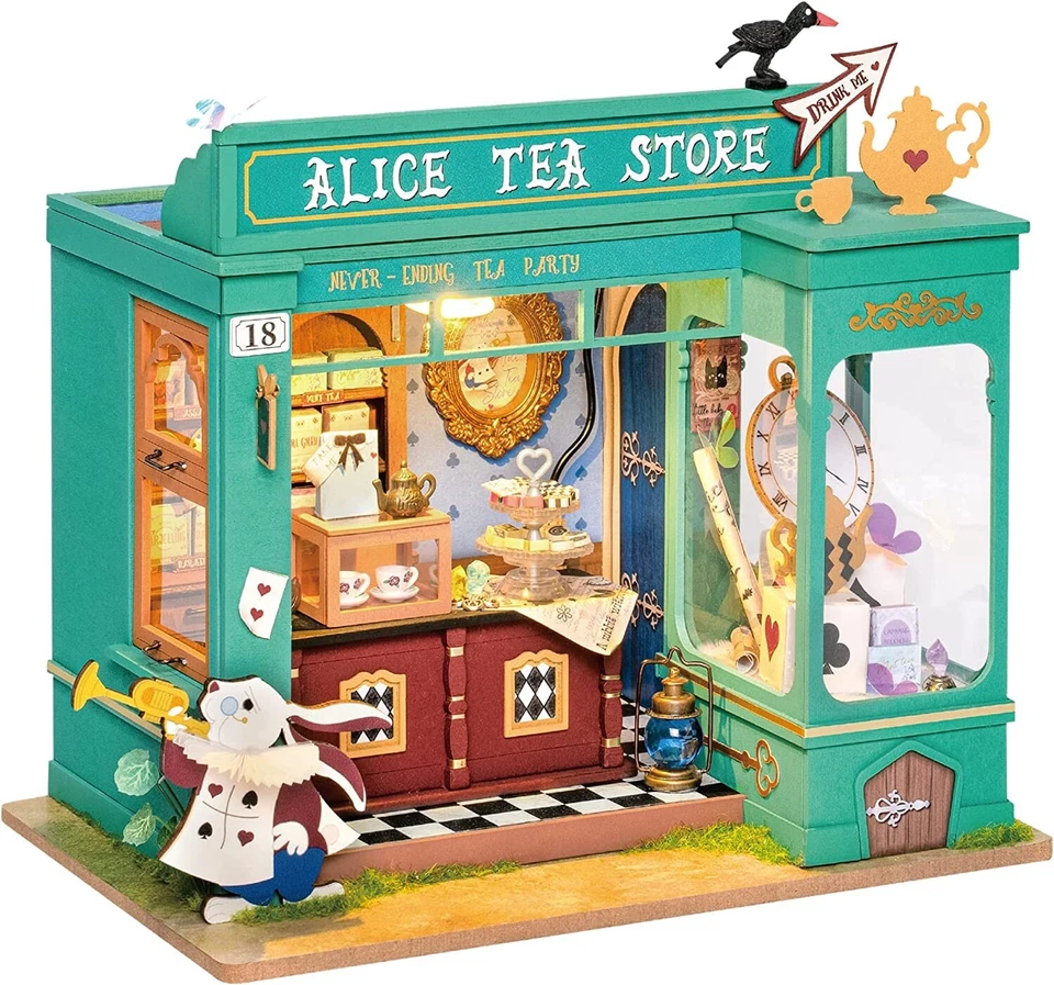 Rolife Alice Tea Store DIY Holzpuppen-Miniaturhaus Puppenhaus für Geschenke 1:20 - Bild 2 von 4