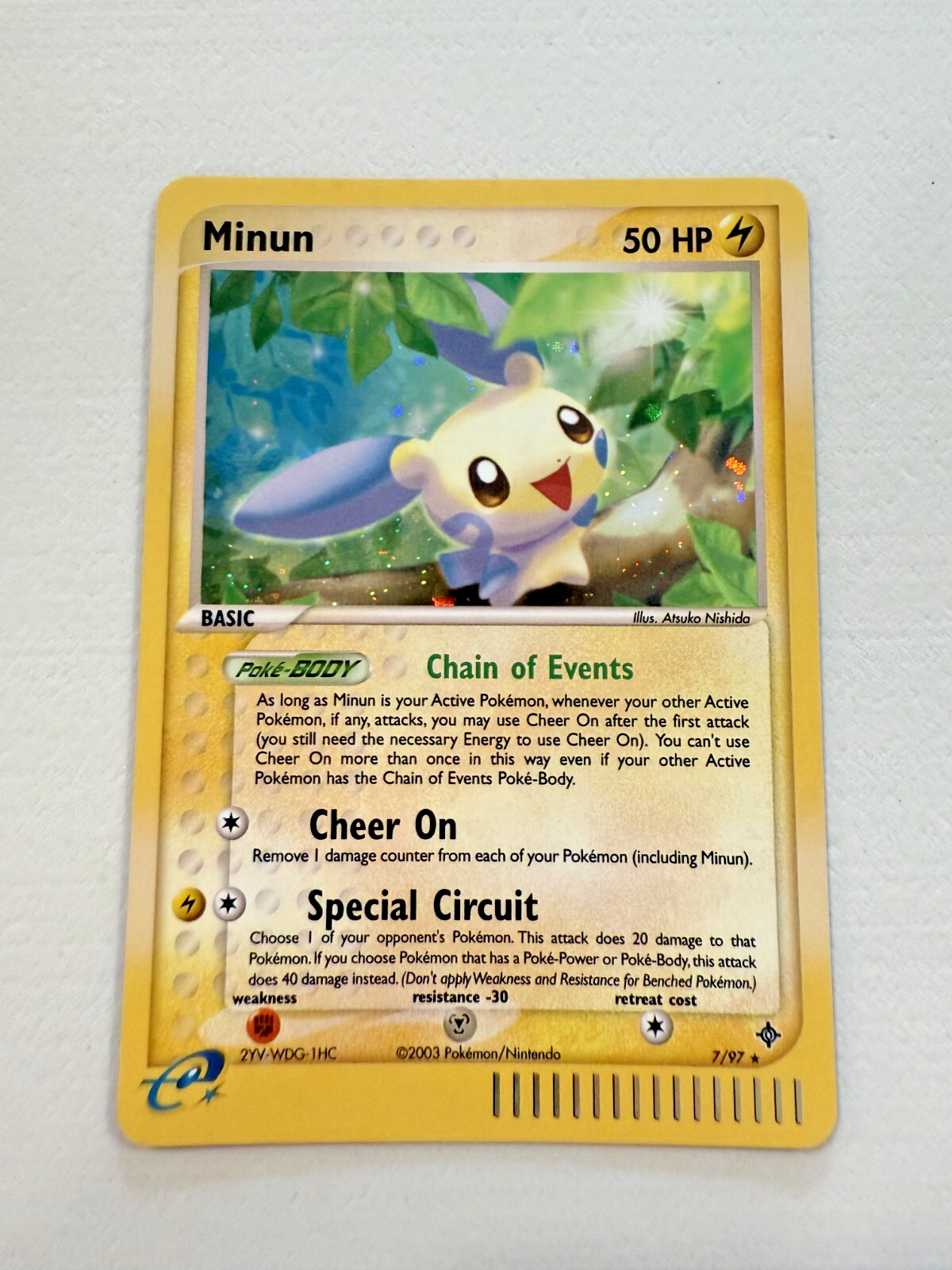 Minun Vintage Holo 7/97 EX Dragon 2003 Pulled PACK FRESH NM/MINT