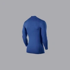 Mens Compression Armour Base Layer Top Long Sleeve Gym Thermal Sports Shirt Navy