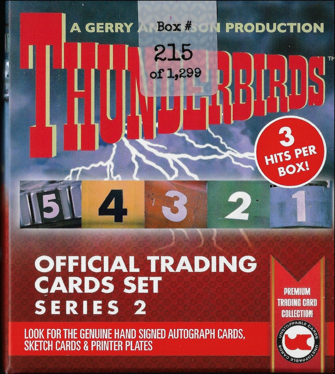 Thunderbirds Series 2 Sealed Box of Trading Cards Autograph Auto