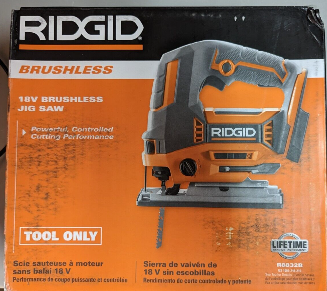 RIDGID 18V LiIon Brushless Jig Saw TOOLONLY R8832B BRAND NEW
