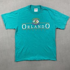 Vintage Orlando Florida Shirt Adult Medium Single Stitch Made in USA Puff Print